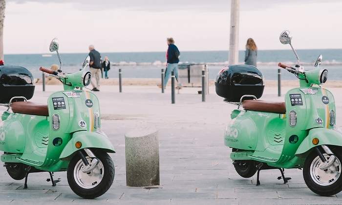 Yugo moto sharing scooters are super cool looking