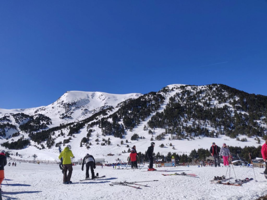 The Grandvalira ski area in Andorra (Pi de Migdia), El Tarter section