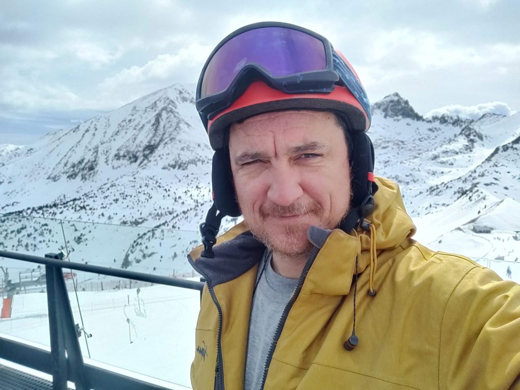 My smug snowboarding selfie, sorry about that
