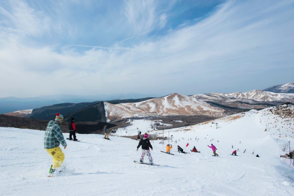 Ski or snowboard in Kokonoe, Japan