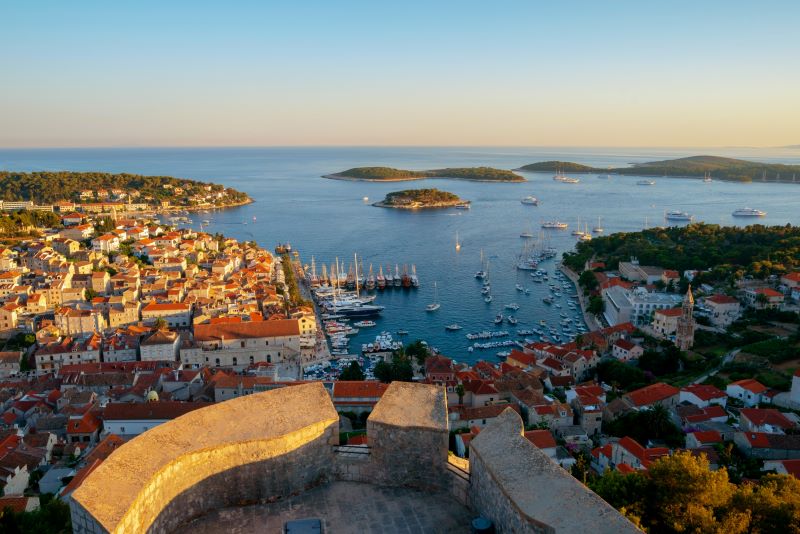 Hvar Town in Croatia is close to some of the best beaches on the Adriatic