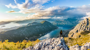 The Bay of Kotor in Montenegro