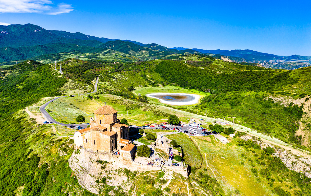 Jvari monastery near Tbilisi, the capital of Georgia