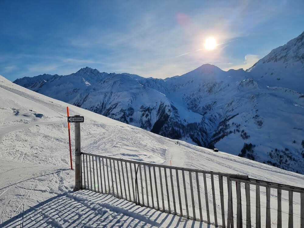 the view from the top at la fouly, pays st bernard