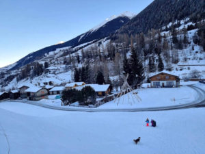 the view of relais de dranse ski hostel in switzerland