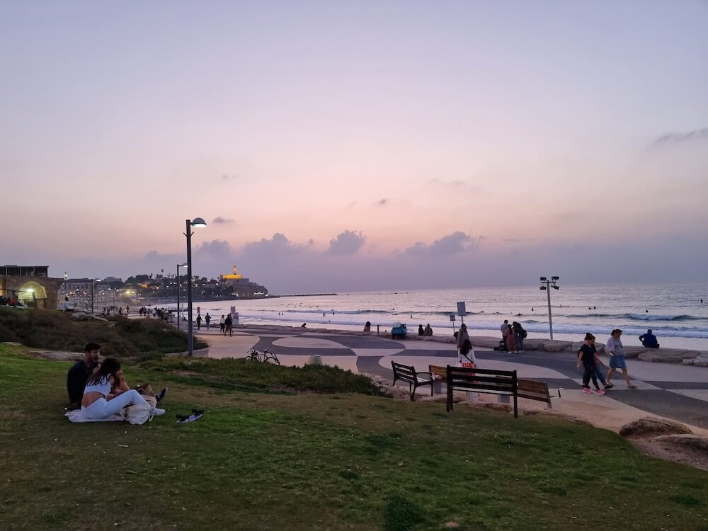 Jaffa Old Town and Tel Aviv view