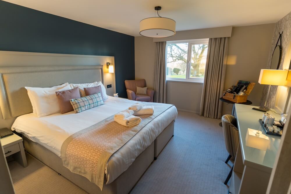 Hotel rooms at the Gretna Hall Hotel