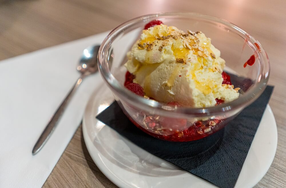 Traditional Scottish Cranachan dessert